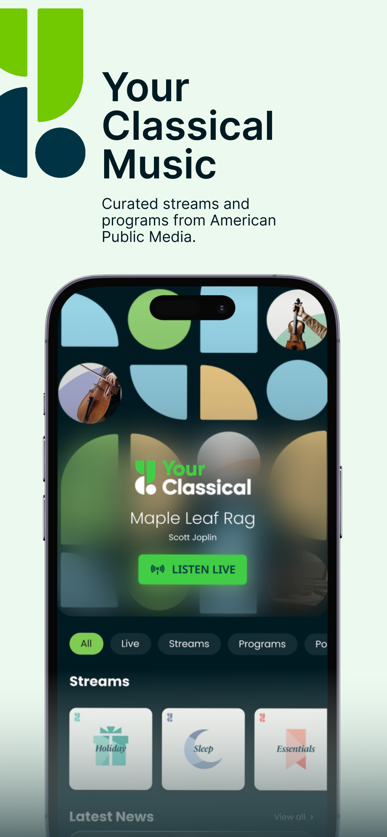 Your Classical screen 1